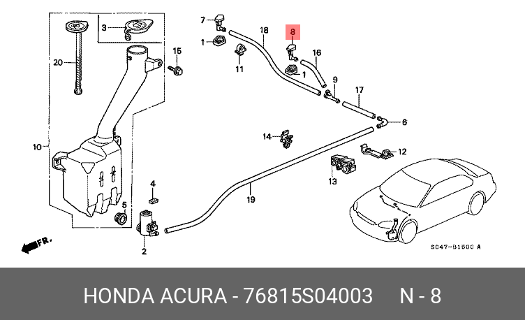 76815S04003 HONDA 