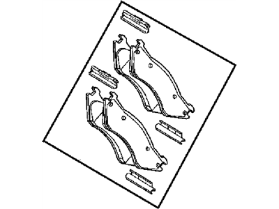 5093267AA CHRYSLER Дисковые тормозные колодки