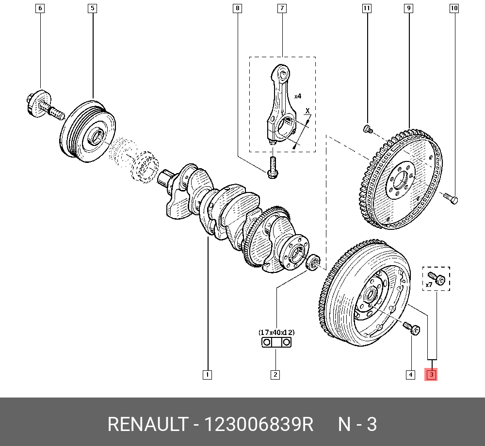 123006839R RENAULT 