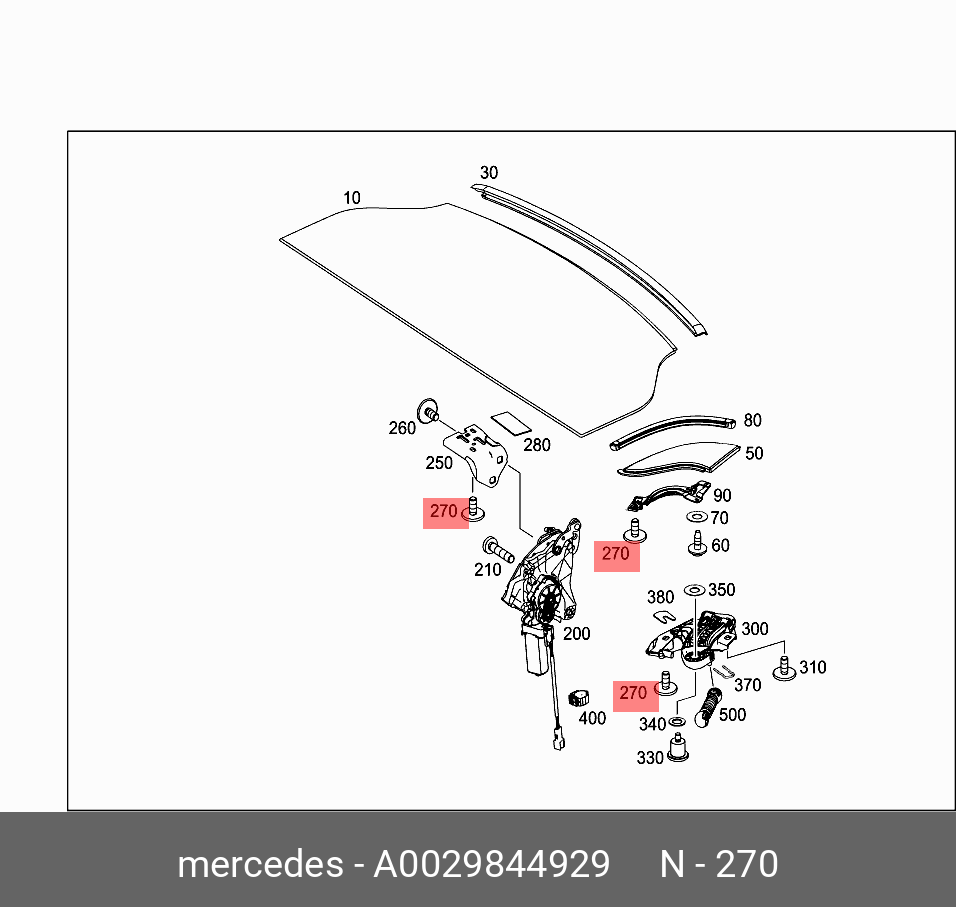A0029844929 MERCEDES-BENZ БОЛТ М6
