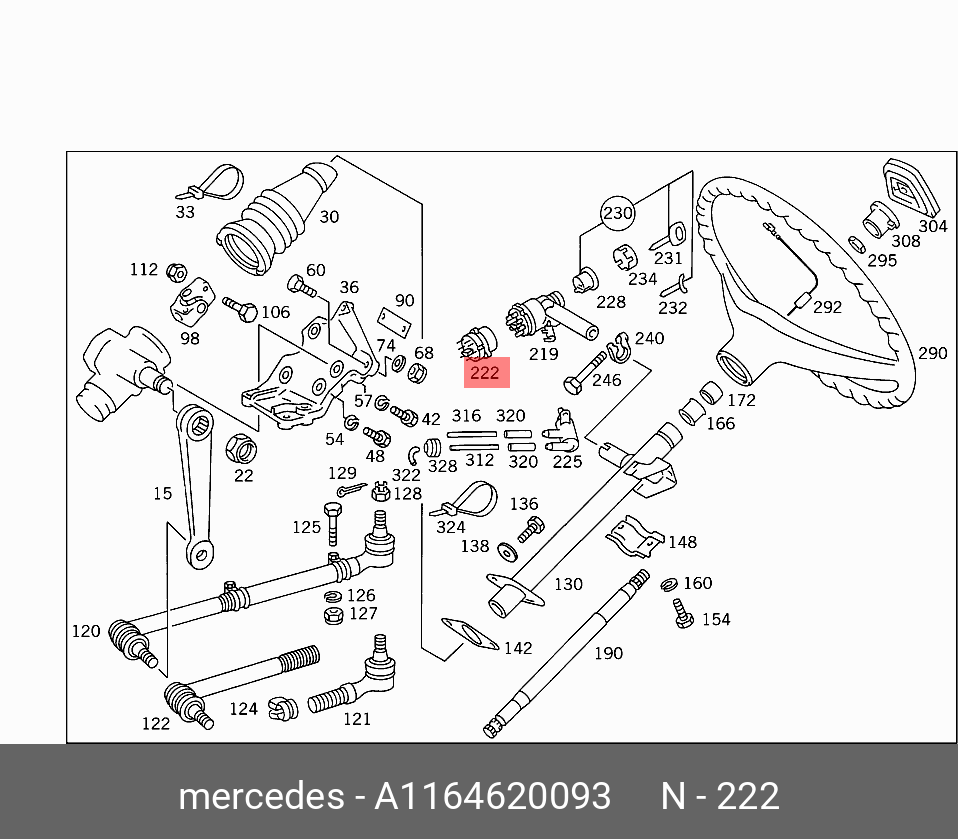 1164620093 MERCEDES-BENZ ПЕРЕКЛЮЧАТЕЛЬ ЗАЖИГАНИЯ