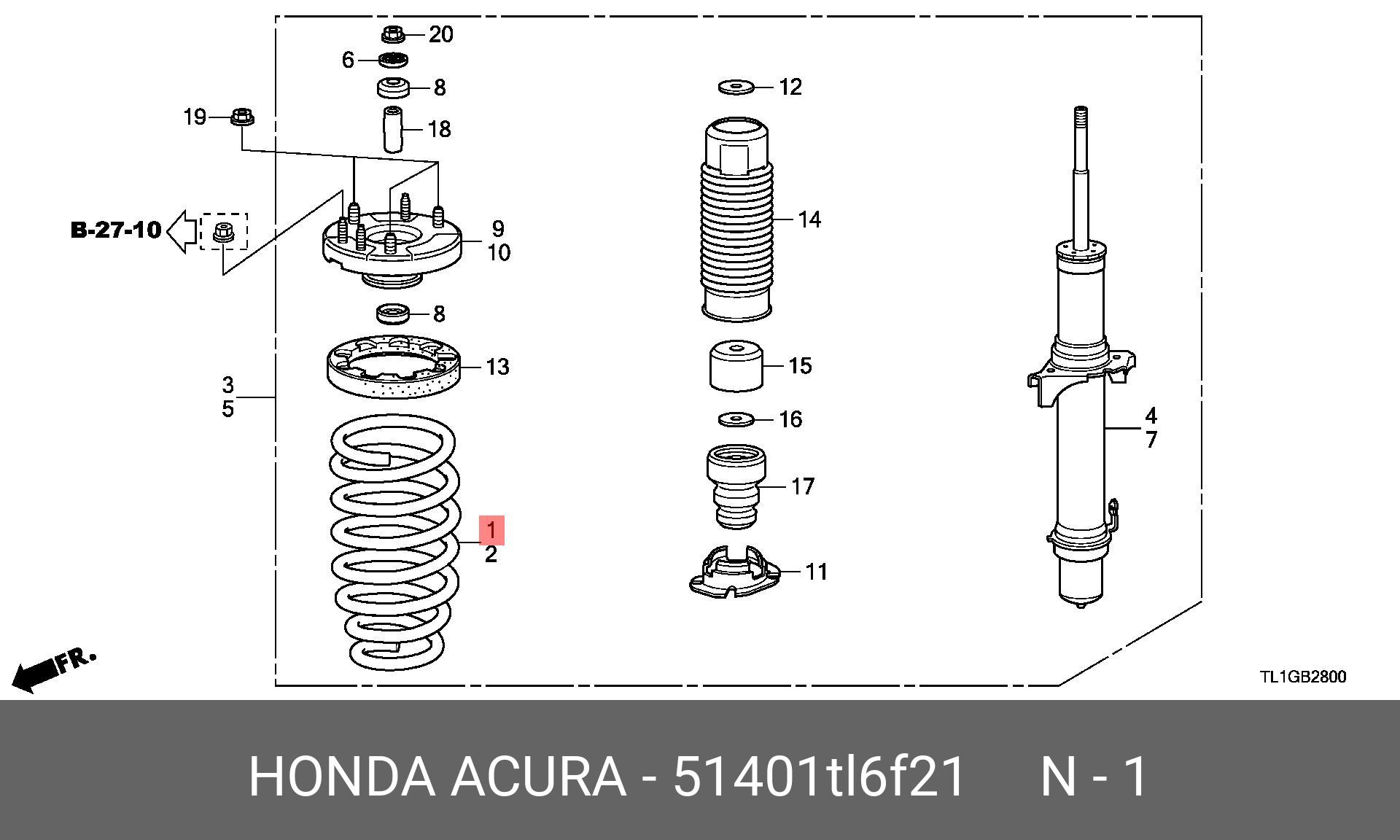 51401TL6F21 HONDA -