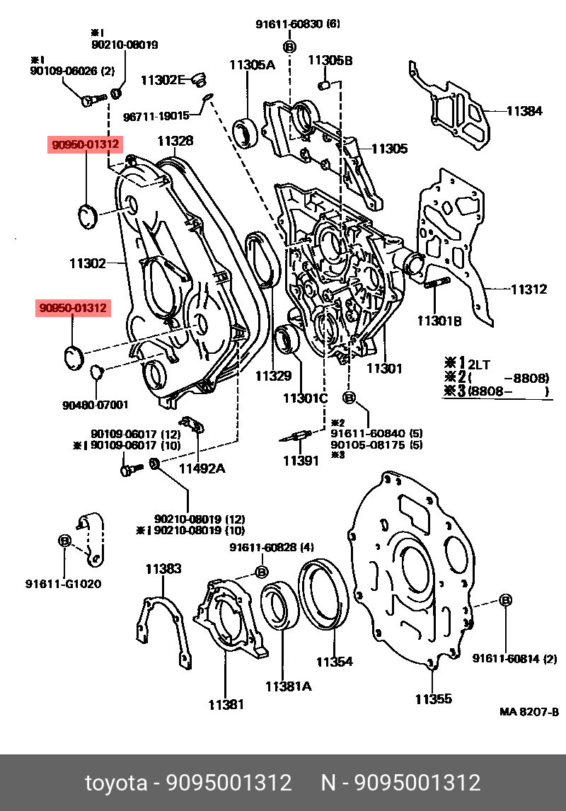9095001312 TOYOTA 