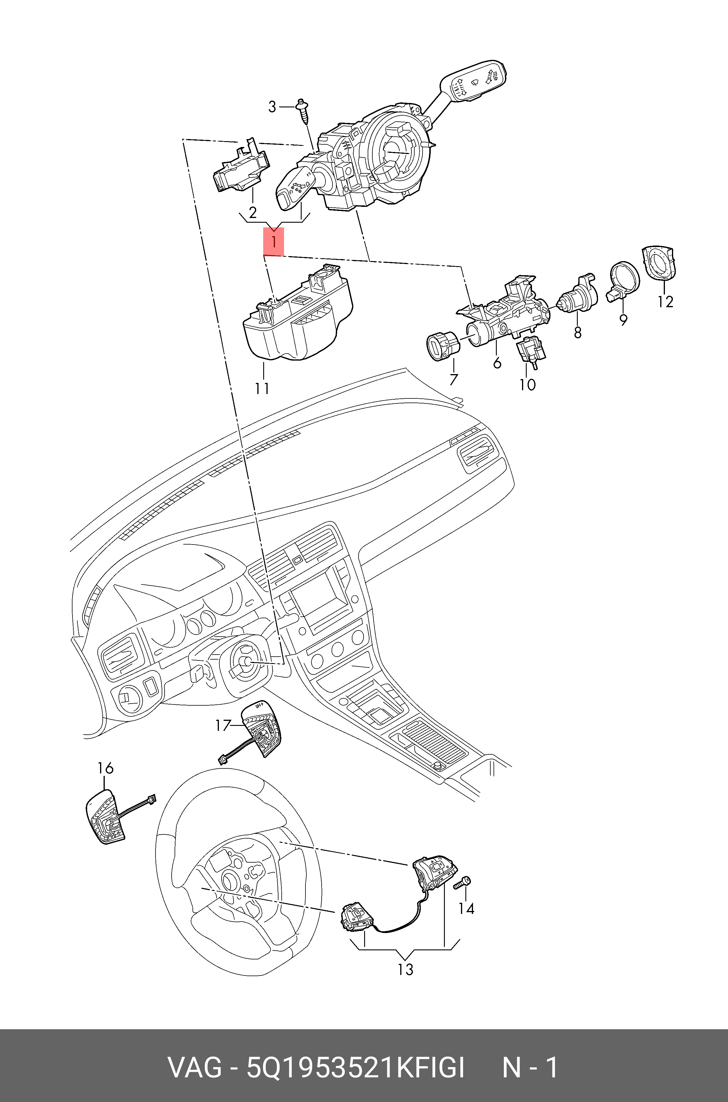 5Q1953521KFIGI VAG 