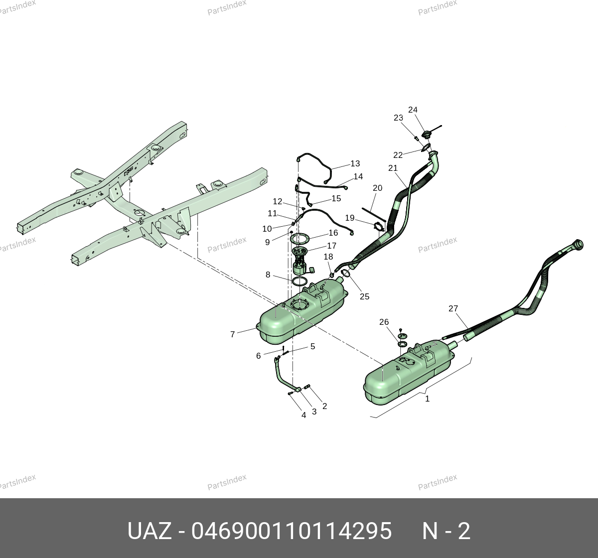 46900110114295 UAZ Гайка