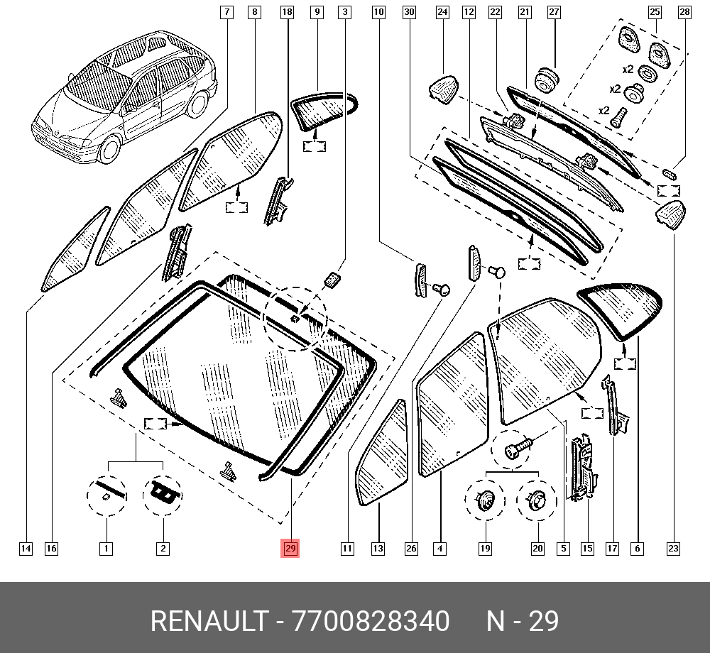 7700828340 RENAULT 
