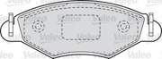 598461 VALEO Комплект тормозных колодок, дисковый тормоз