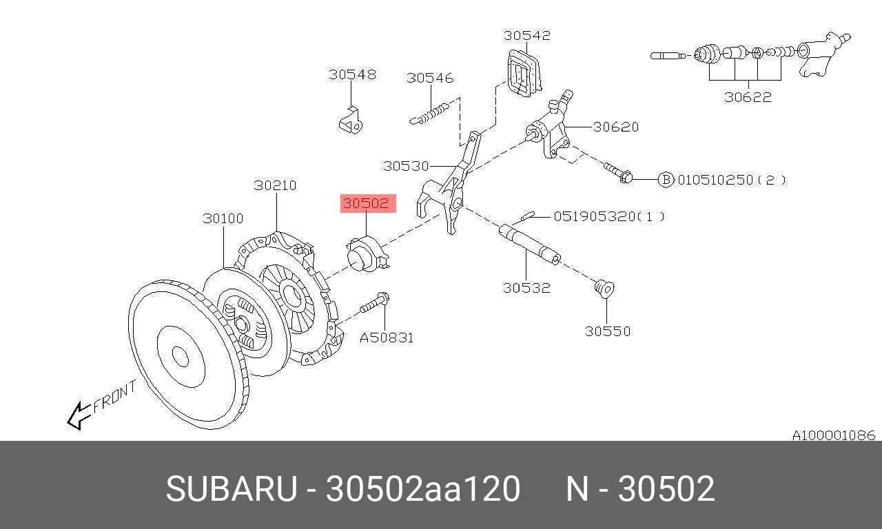 30502AA120 SUBARU ПОДШИПНИК РОЛИКОВЫЙ 30502AA120 SUBARU ПОДШИПНИК РОЛИКОВЫЙ