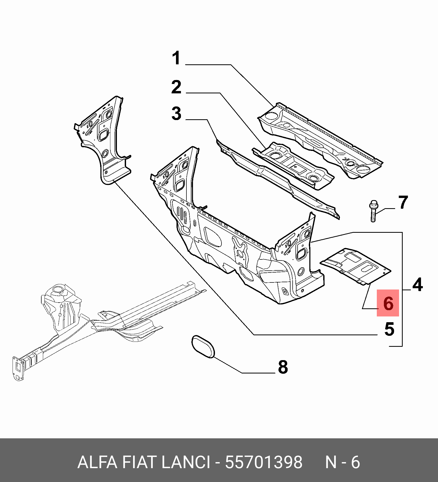 0055701398 FIAT/ALFA/LANCIA 