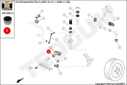 00726013 TEDGUM Сайлентблок рычага подвески