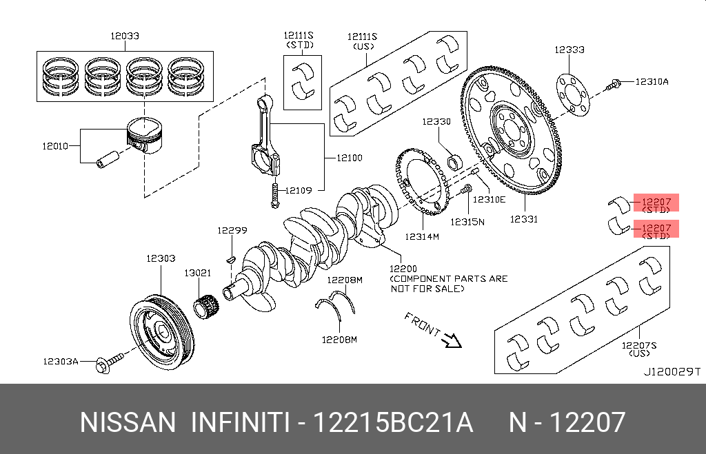 12215BC21A NISSAN ВТУЛКА