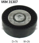 VKM31307 SKF Ролик обводной поликлинового ремня