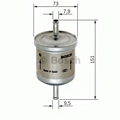 0450905985 BOSCH Топливный фильтр