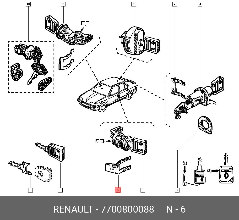 7700800088 RENAULT Деталь