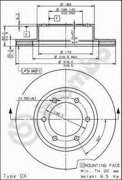 09722611 BREMBO Тормозной диск окрашенный