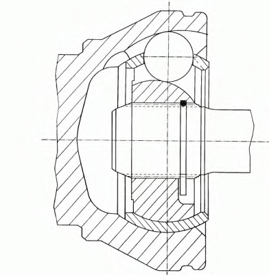 303900 GKN (LOEBRO) Шрус внешний с кольцом