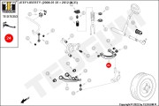 TED75353 TEDGUM Рычаг подвески