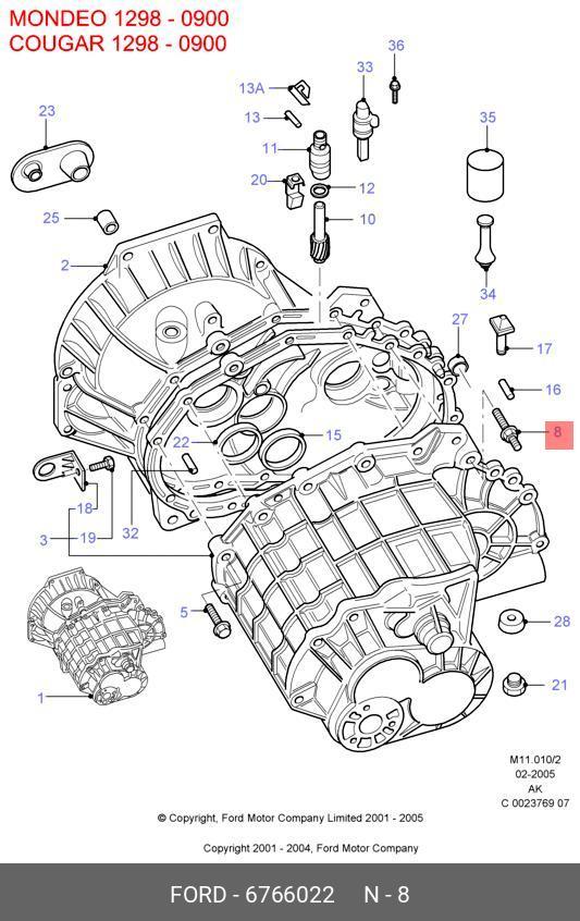6766022 FORD STIFTSCHRAUBE