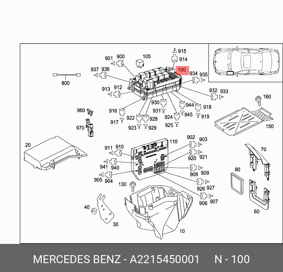 A2215450001 MERCEDES-BENZ 