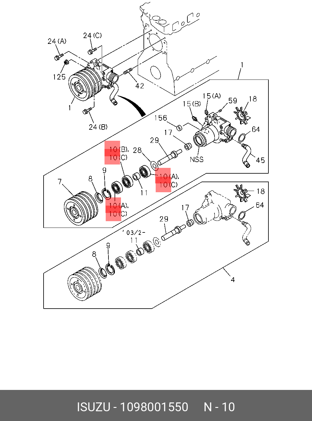 1098001550 ISUZU 