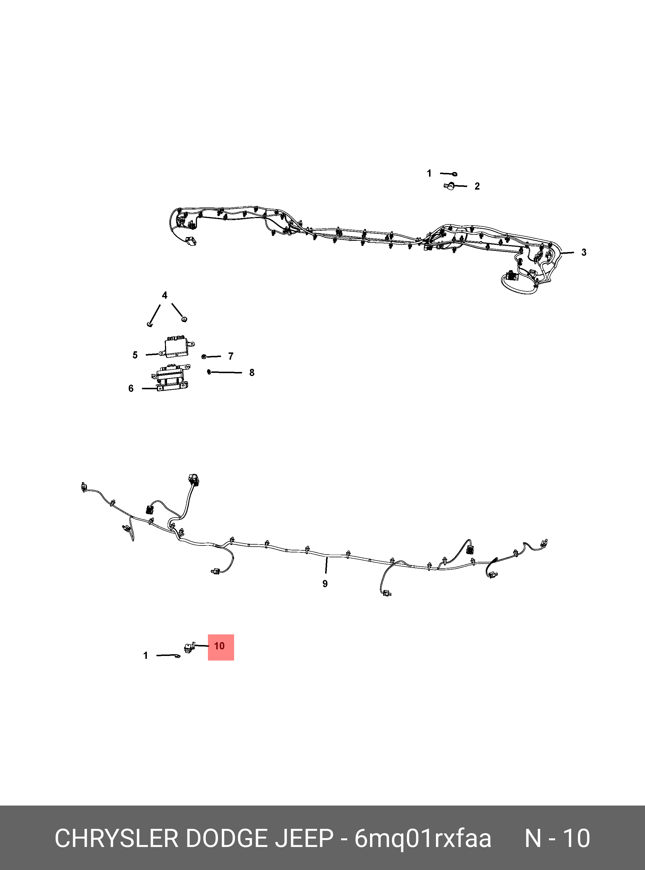 6MQ01RXFAA CHRYSLER SENSOR, PARK ASSIST