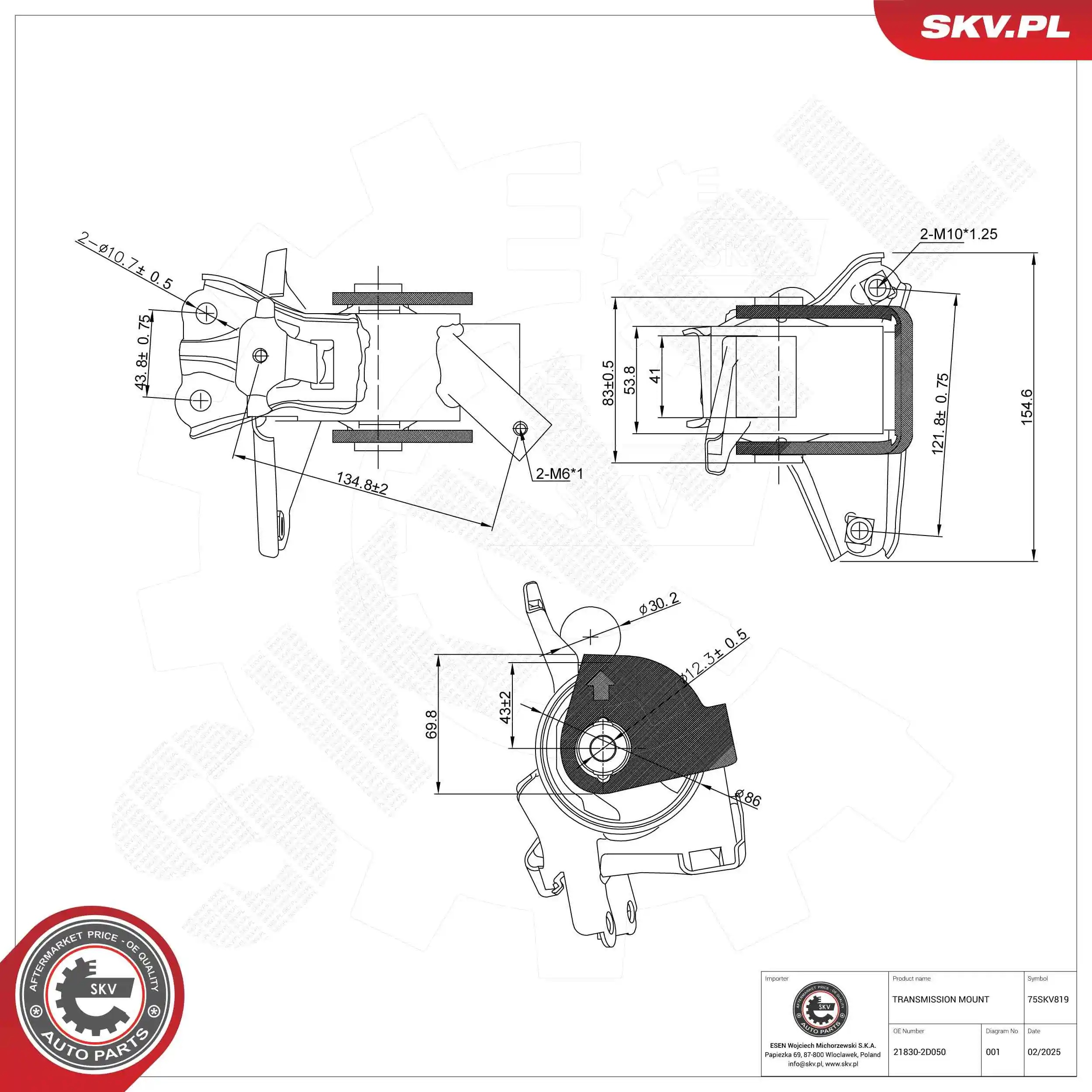 75SKV819 SKV Деталь