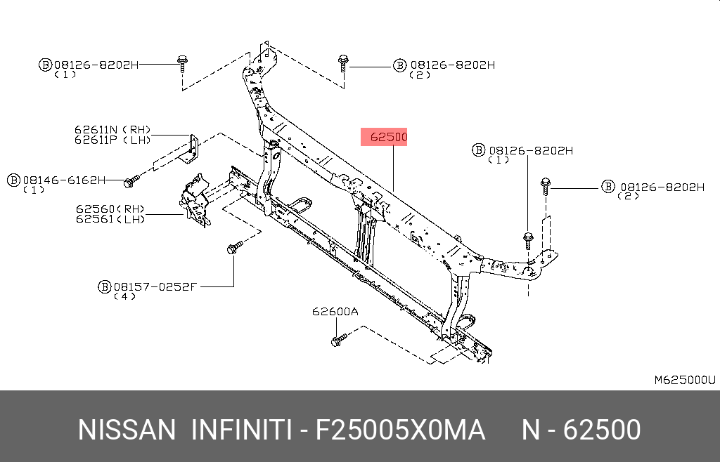 F25005X0MA NISSAN 