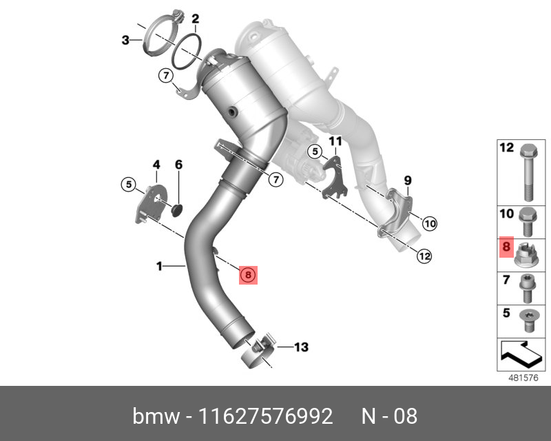 11627576992 BMW Гайка