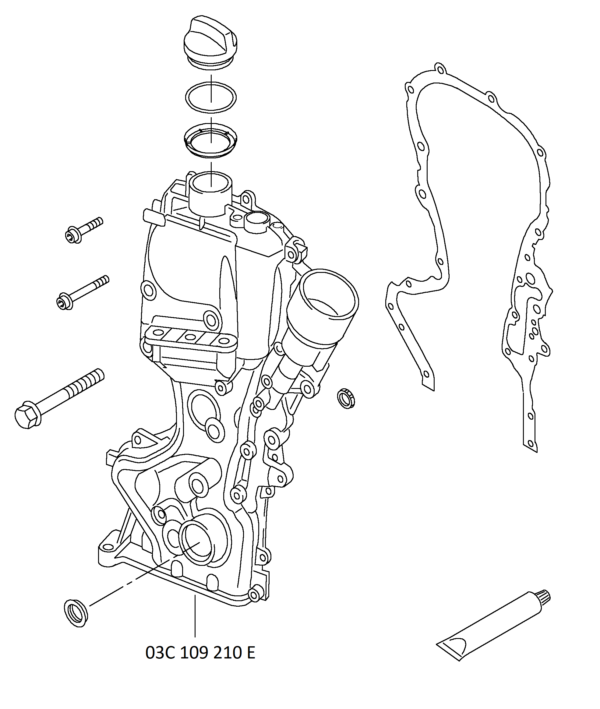 03C109210E VAG Кор. мех-ма измен. ф