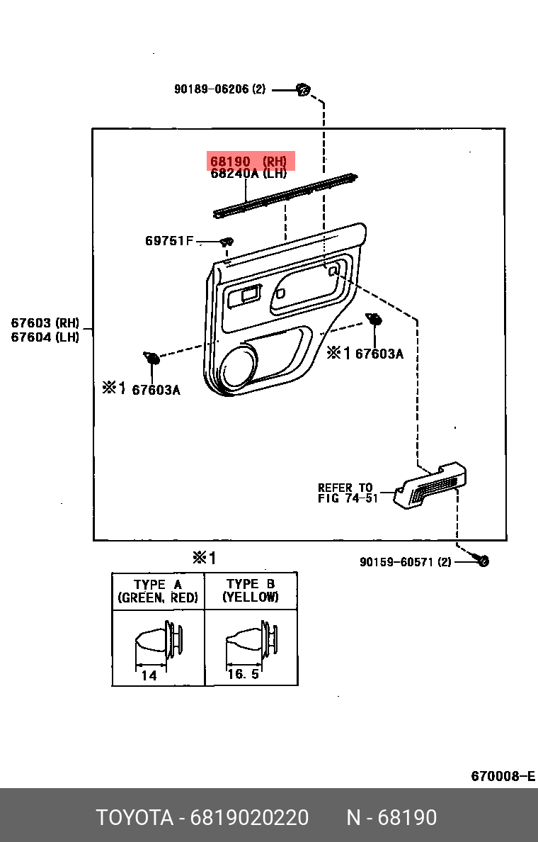 6819020220 TOYOTA 