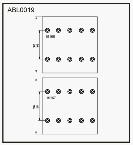 ABL2019 ALLIED NIPPON Накладки грузовые
