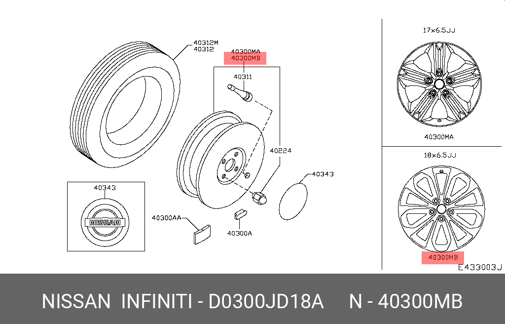 D0300JD18A NISSAN ДИСК КОЛЕСНЫЙ