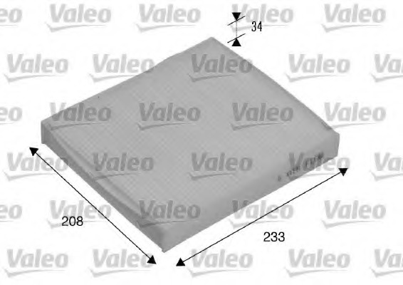 715510 VALEO Фильтр салона Ford Focus 2, Volvo S40, V50 06-12