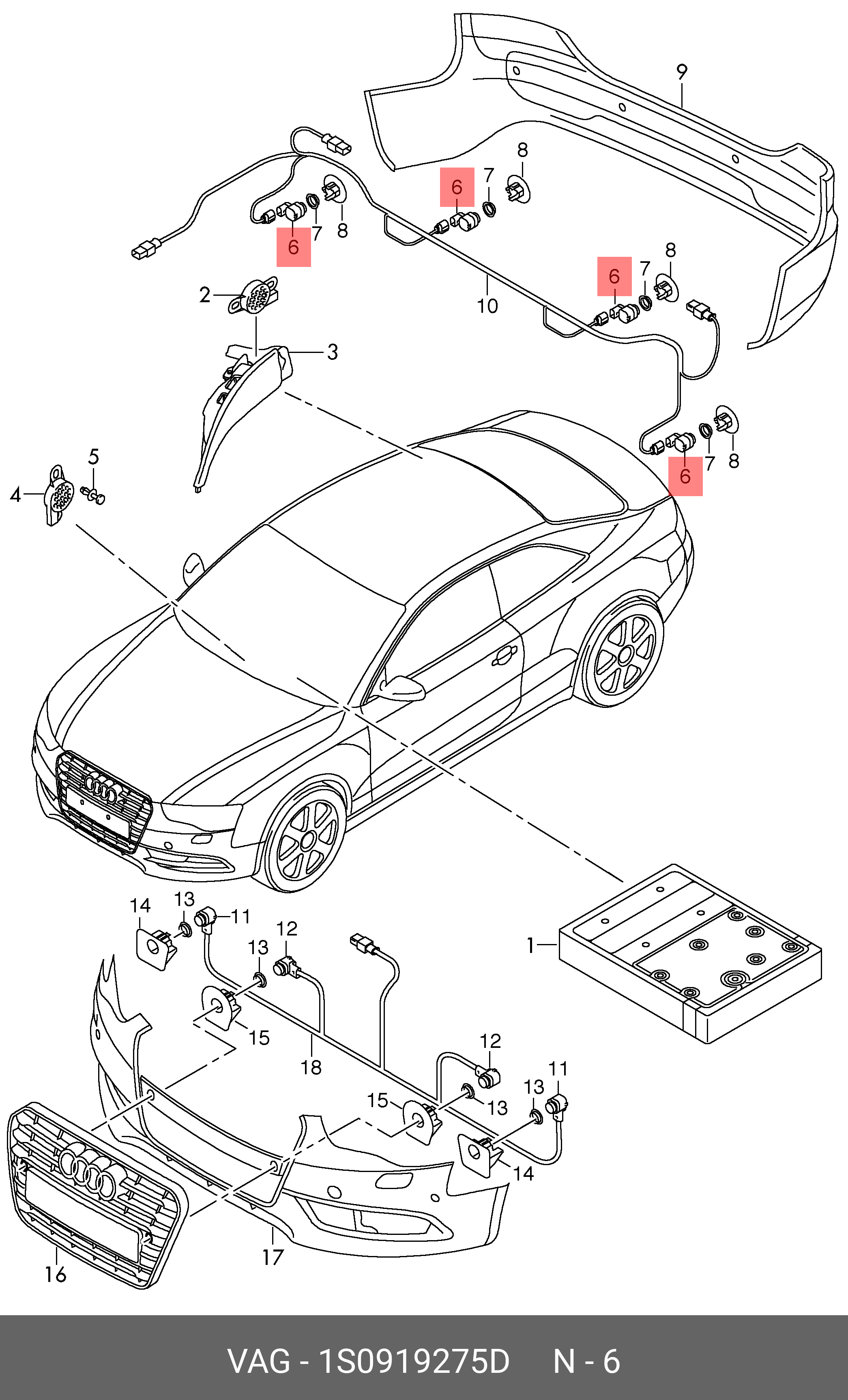 1S0919275D BENTLEY SENSOR