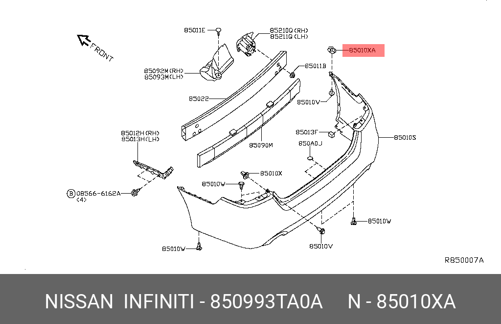 850993TA0A NISSAN ПИСТОН