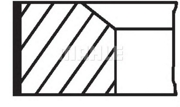 02158V0 KNECHT Комплект поршневых колец