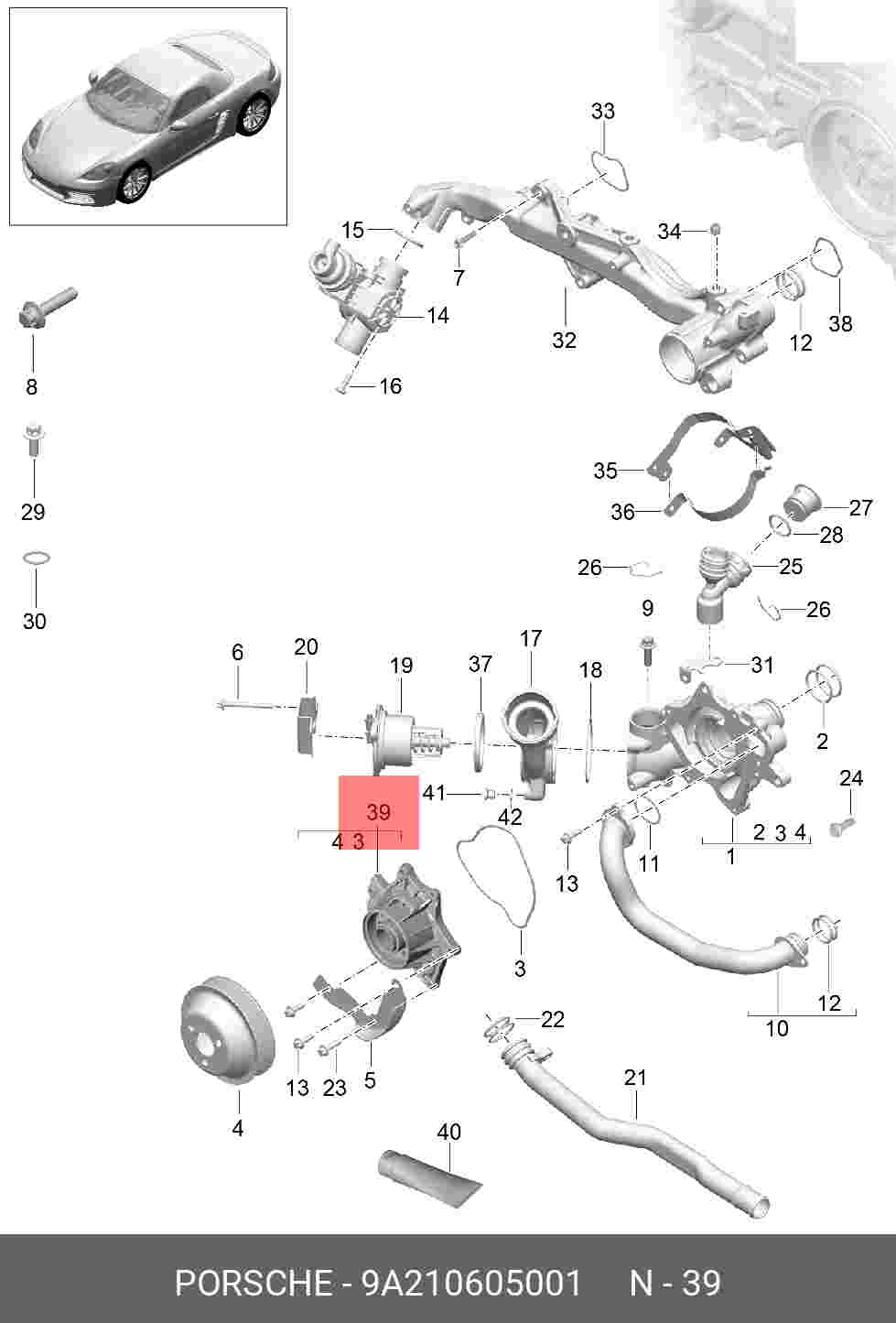 9A210605001 PORSCHE 