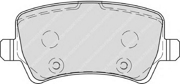 FDB4237 FERODO Комплект тормозных колодок, дисковый тормоз