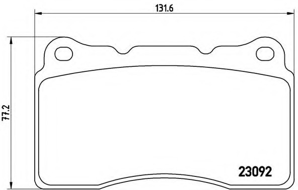 P54040 BREMBO Тормозные колодки