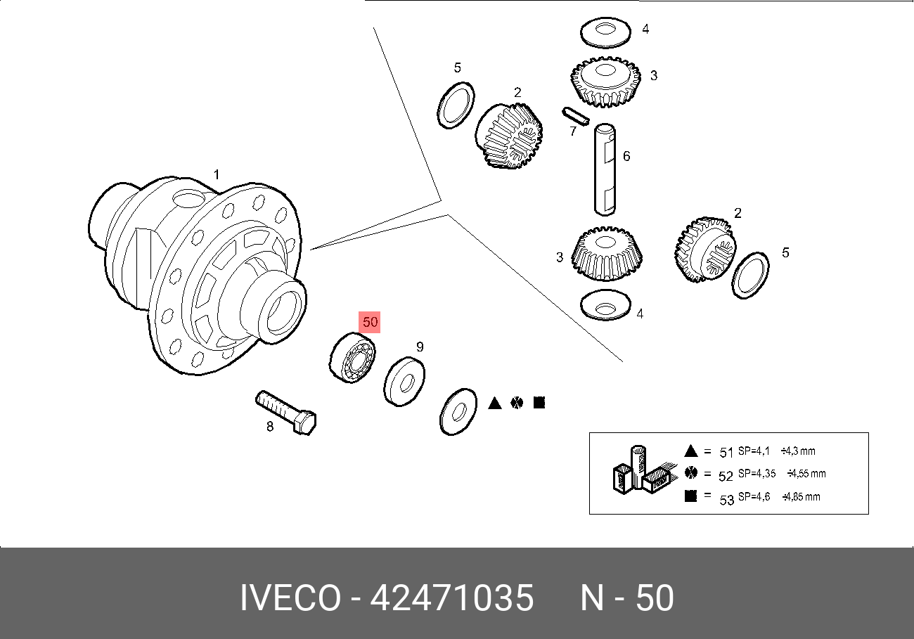 42471035 IVECO Подшипник колес
