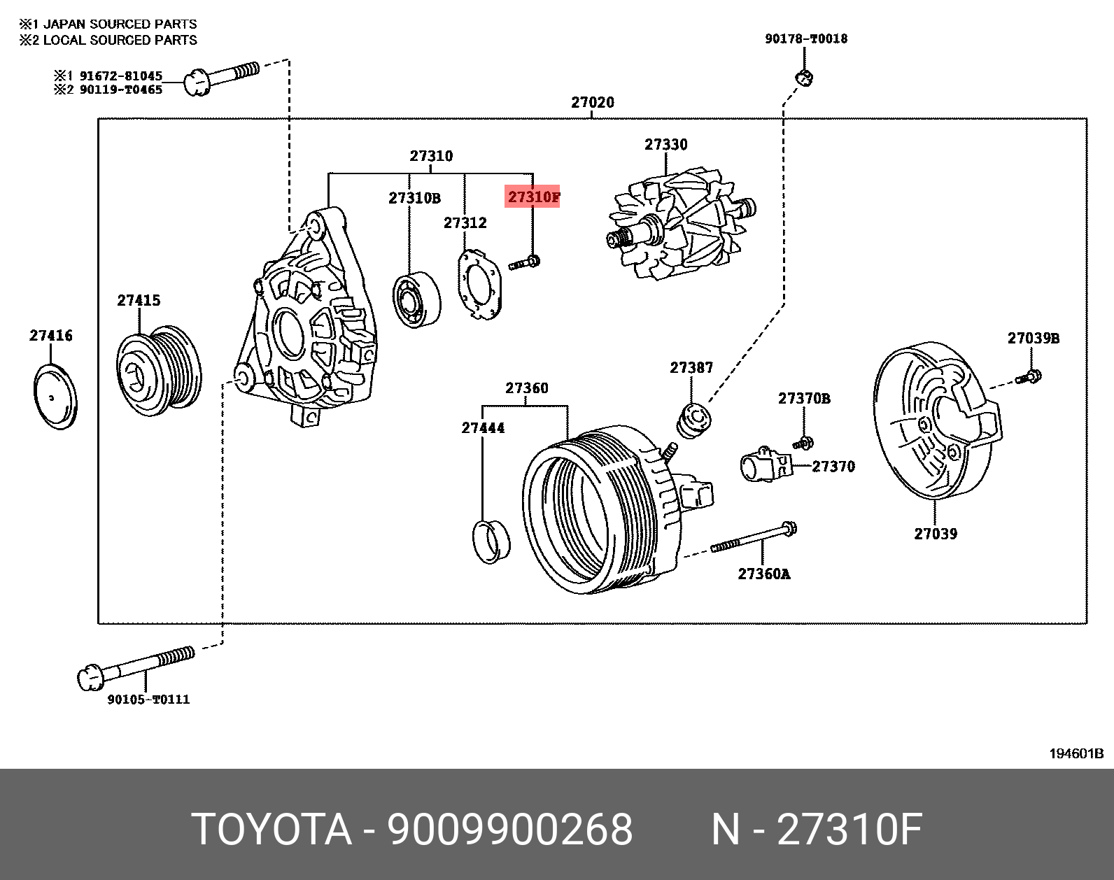 9009900268 TOYOTA 
