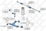 5703563SX STELLOX рычаг нижний правый! Seat Toledo, VW Golf/Vento 2.0 16V 91-99