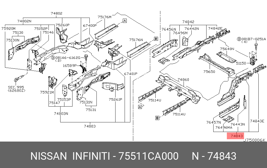 75511CA000 NISSAN 