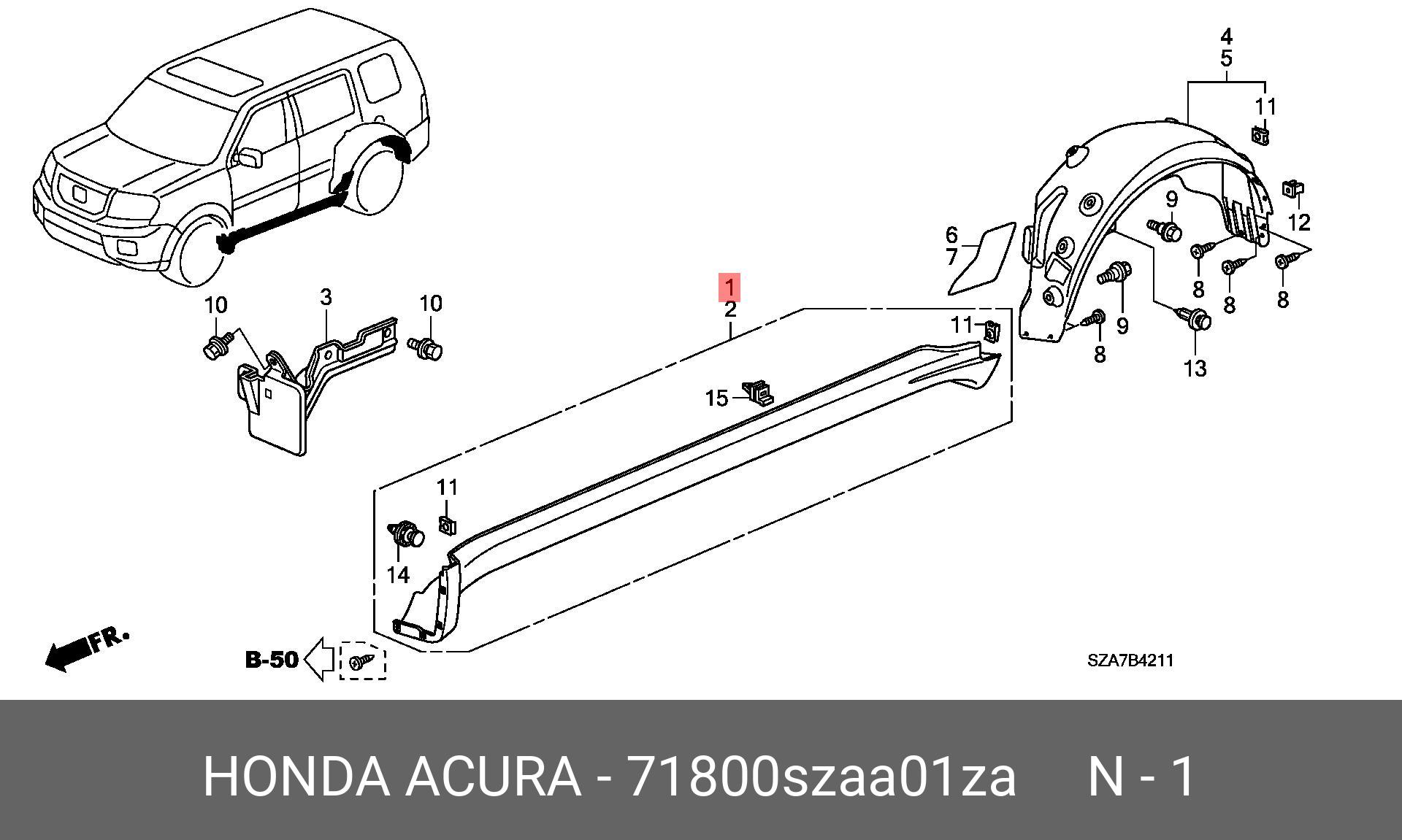 71800SZAA01ZA HONDA Оригинальная запчасть