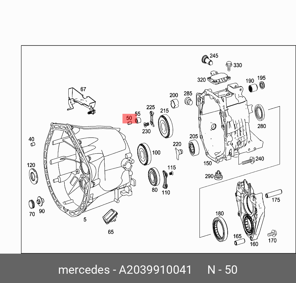 A2039910041 MERCEDES-BENZ ШТИФТ