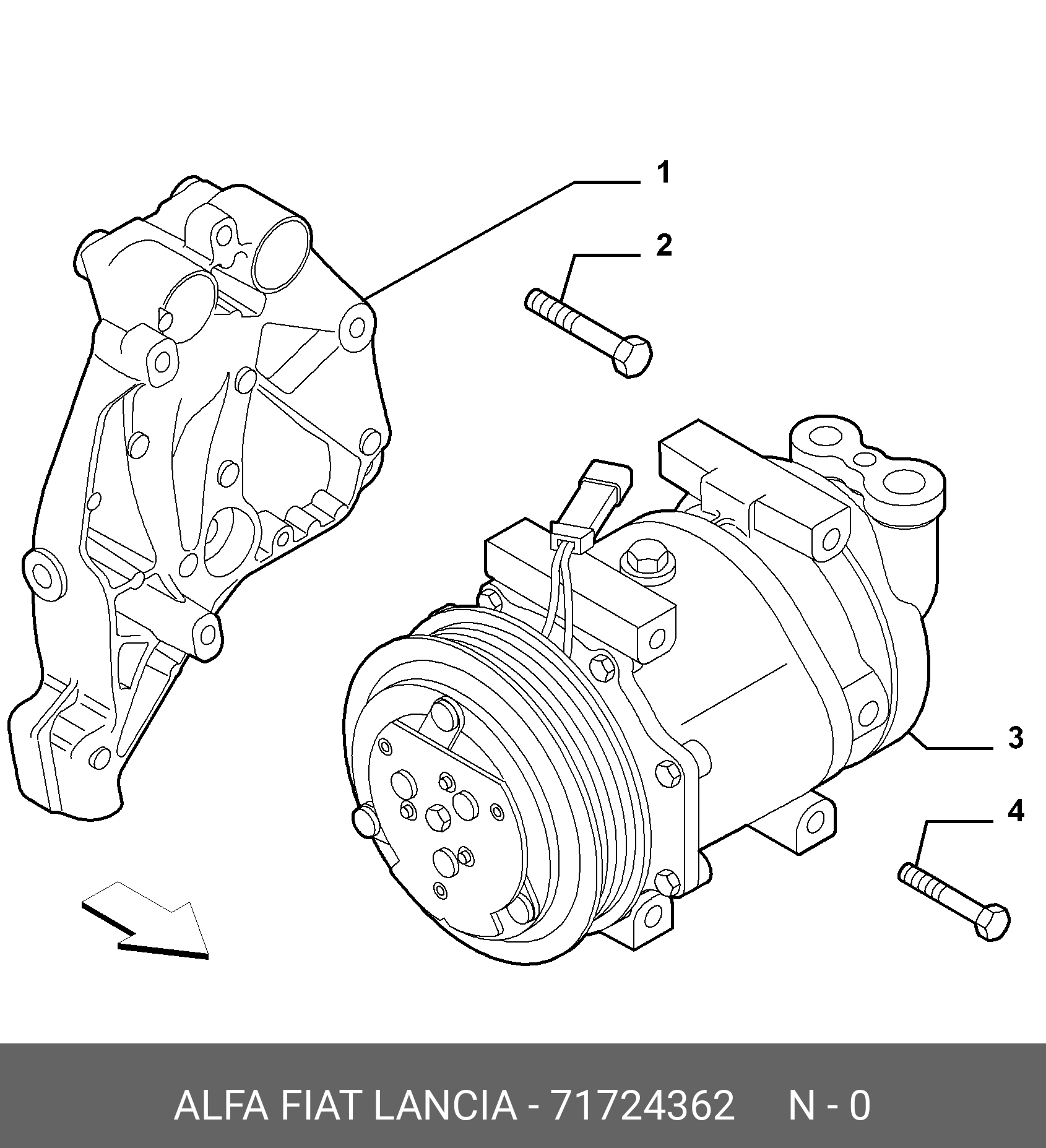 71724362 FIAT/ALFA/LANCIA 