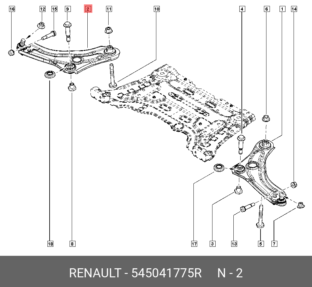 545041775R RENAULT 