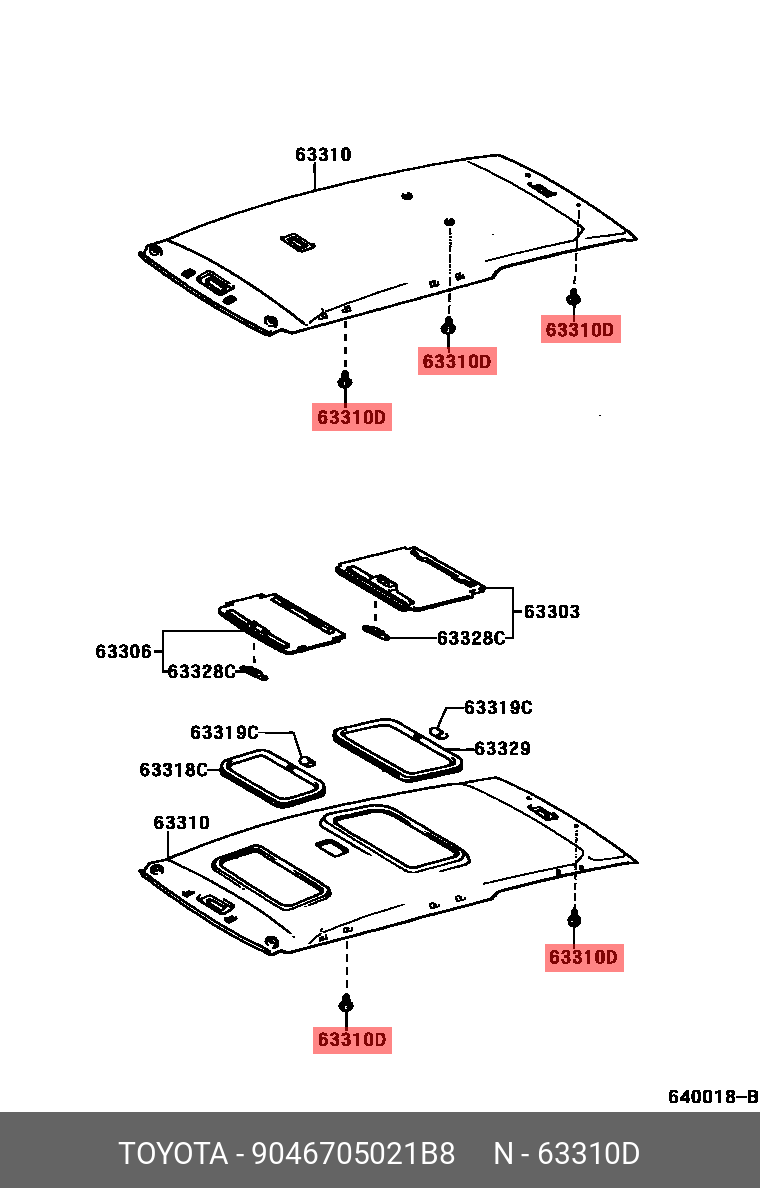 9046705021B8 TOYOTA 