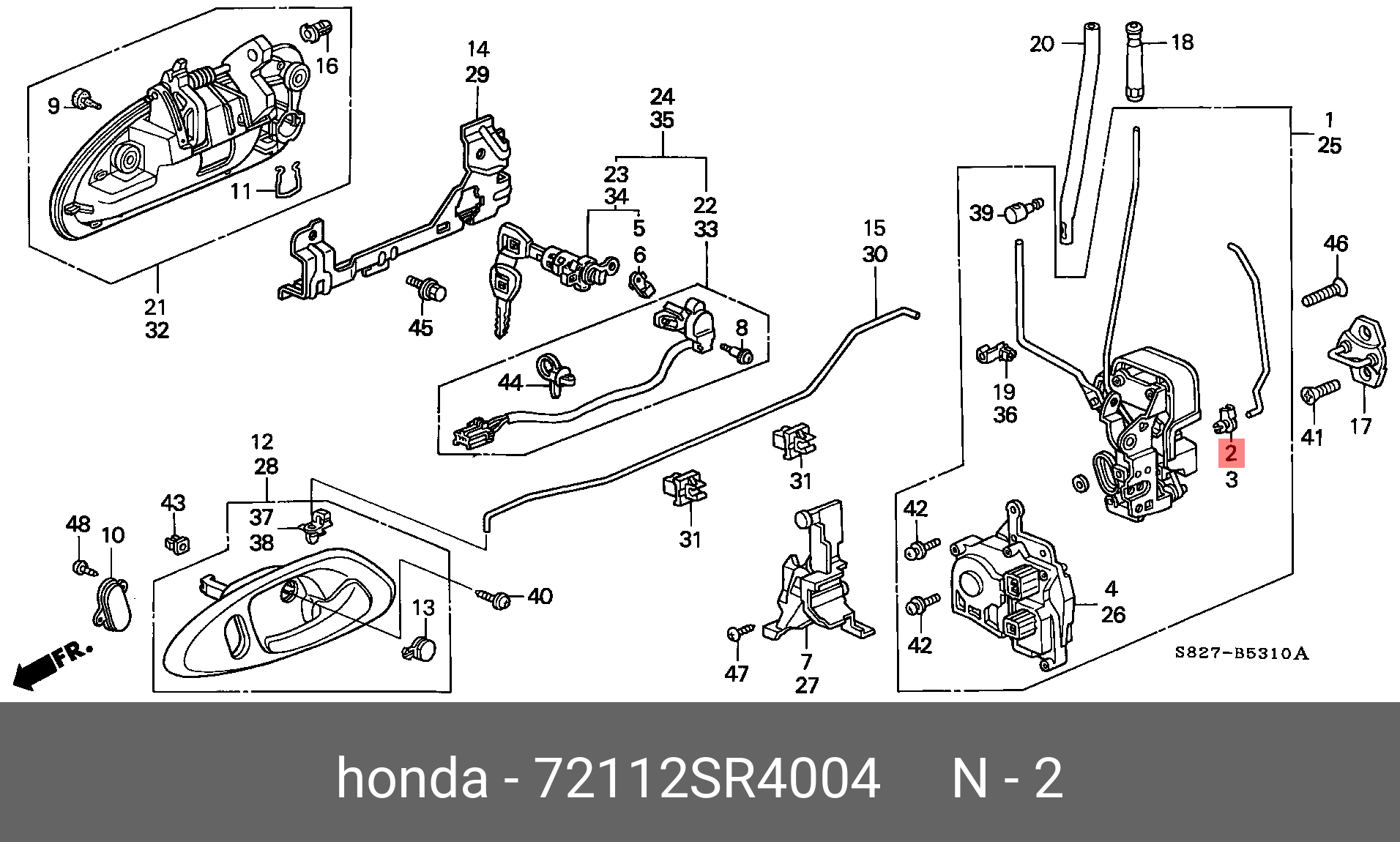 72112SR4004 HONDA 