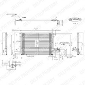 TSP0225482 DELPHI Радиатор кондиционера